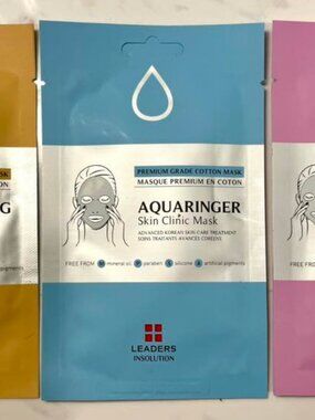 Set of 3 Leaders Insolution Sheet Masks, Individuallly Packaged